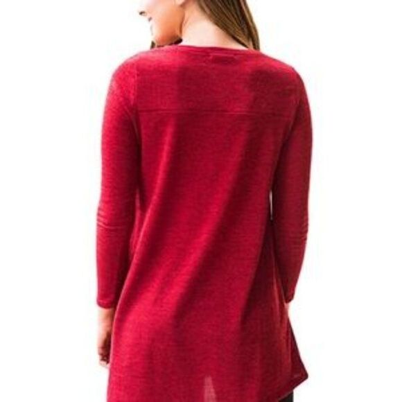 NEW Side Button Flowy Tunic Top - Picture 7 of 8